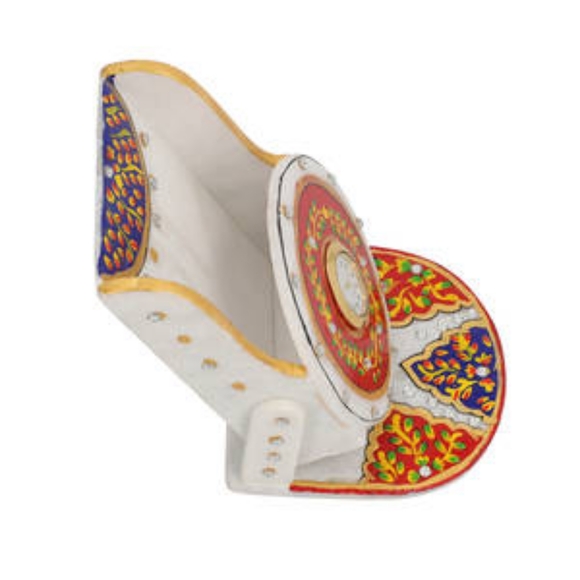 Marble Clock Phone Holder - Red, Green and Yellow - Picture 5 of 8